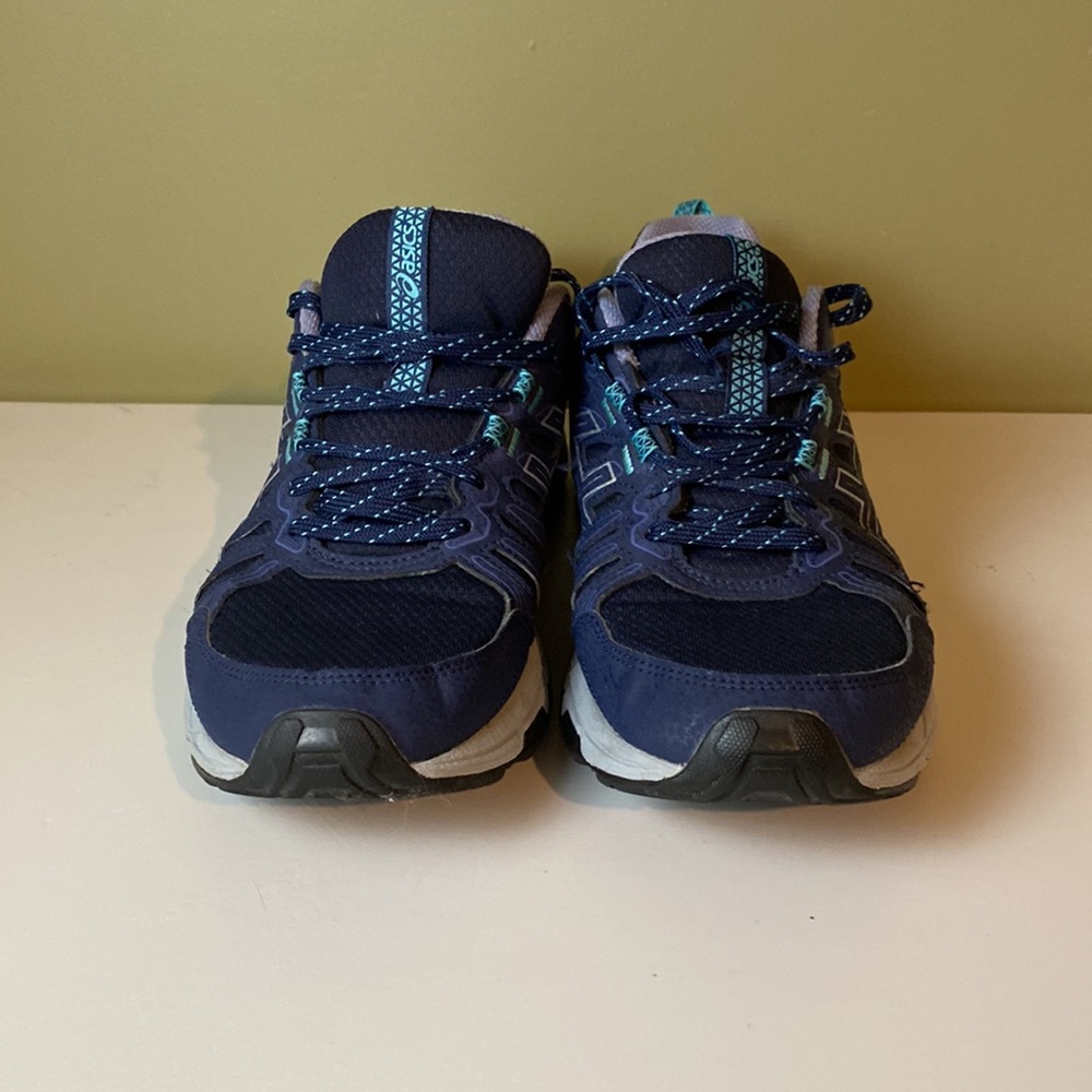 Asics Womens Gel Venture 7 Running Shoes Blue 1012A476 Lace Up Mesh 8.5M - Picture 2 of 12